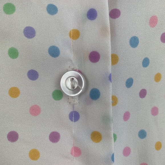 Easter Polka Dots 🐣 Jani Originals Button Up L/XL - Picture 6 of 6